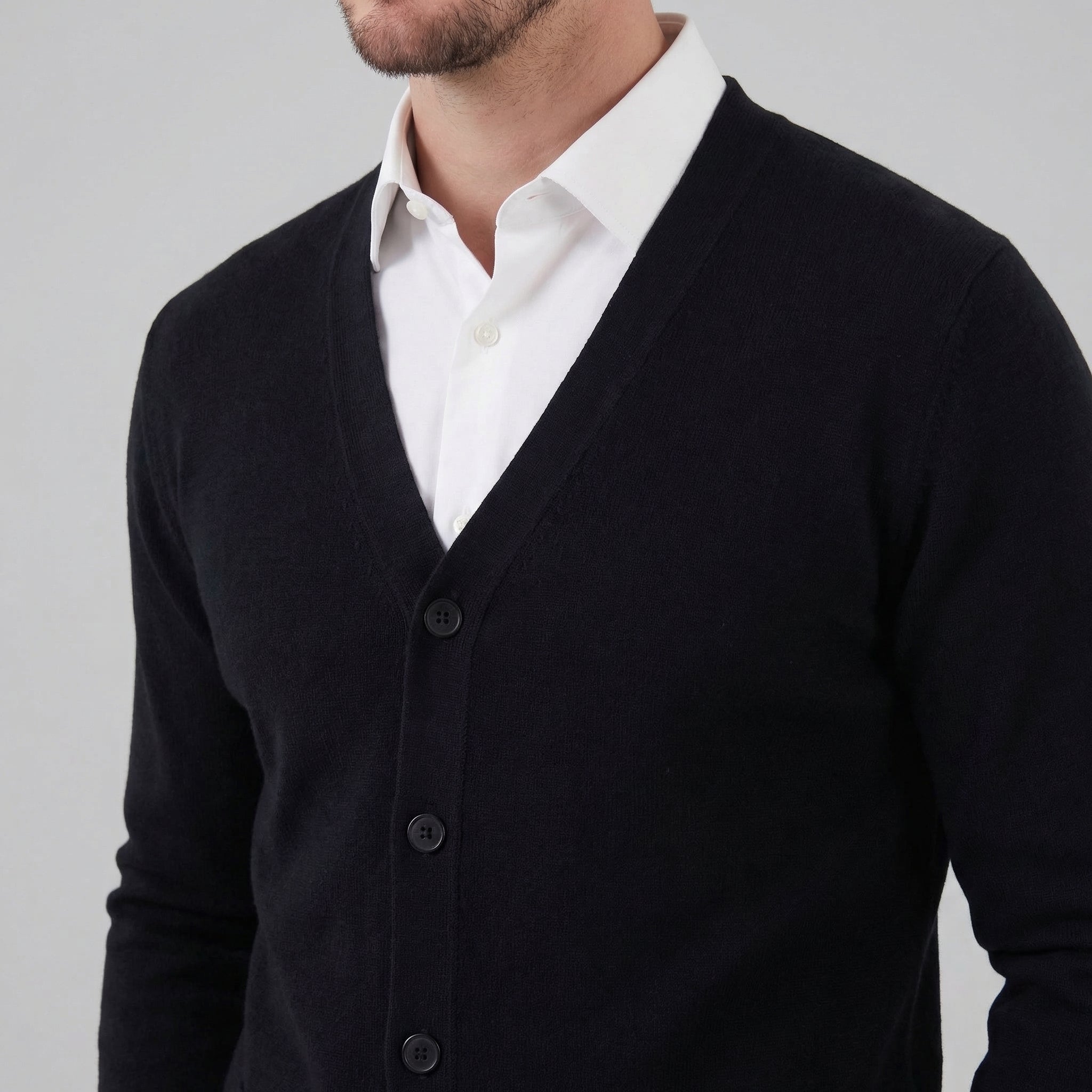 Herren Freizeit V Ausschnitt Cardigan