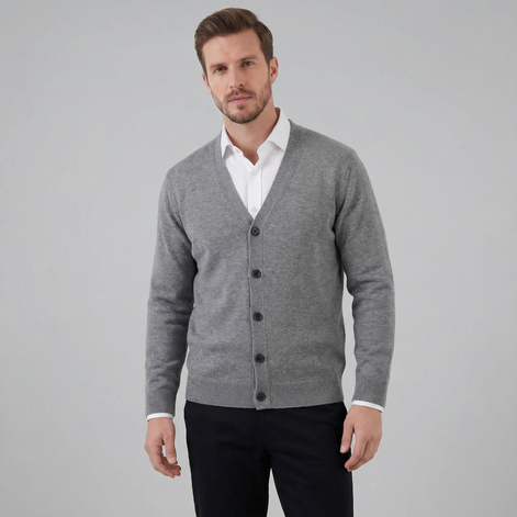 Herren Freizeit V Ausschnitt Cardigan