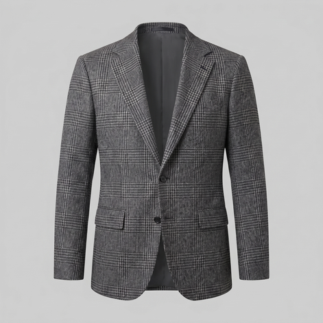 Herren Kariertes Casual Blazer Jacke - Stilvolle Sportjacke Für Beruf Und Freizeit