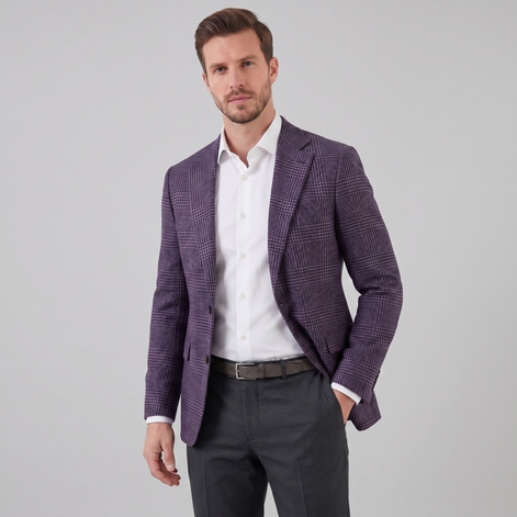Herren Kariertes Casual Blazer Jacke - Stilvolle Sportjacke Für Beruf Und Freizeit