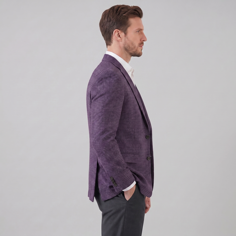 Herren Kariertes Casual Blazer Jacke - Stilvolle Sportjacke Für Beruf Und Freizeit
