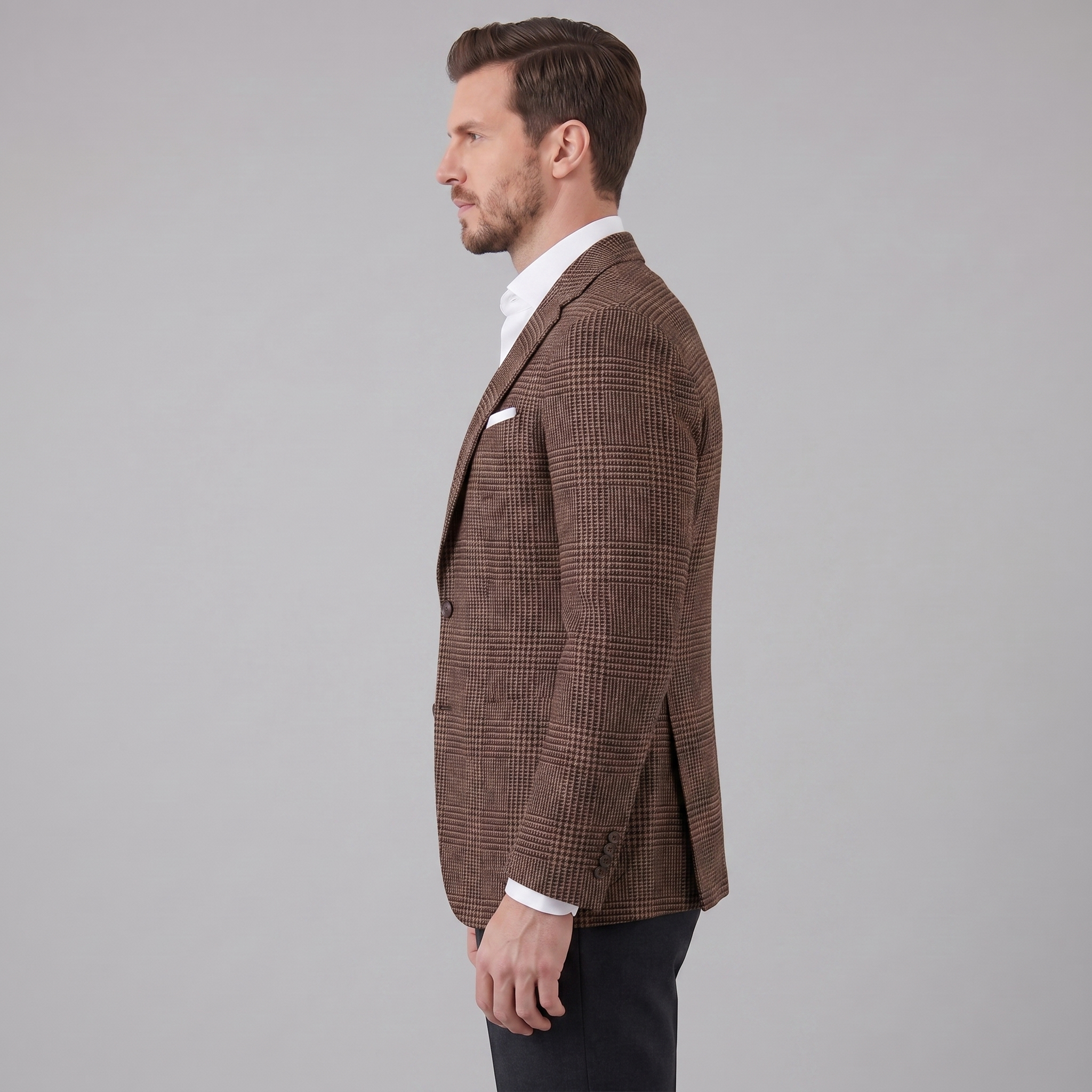 Herren Kariertes Casual Blazer Jacke - Stilvolle Sportjacke Für Beruf Und Freizeit