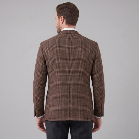 Herren Kariertes Casual Blazer Jacke - Stilvolle Sportjacke Für Beruf Und Freizeit