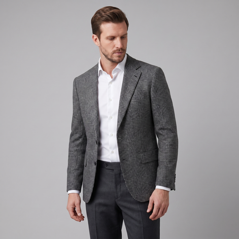 Herren Kariertes Casual Blazer Jacke - Stilvolle Sportjacke Für Beruf Und Freizeit