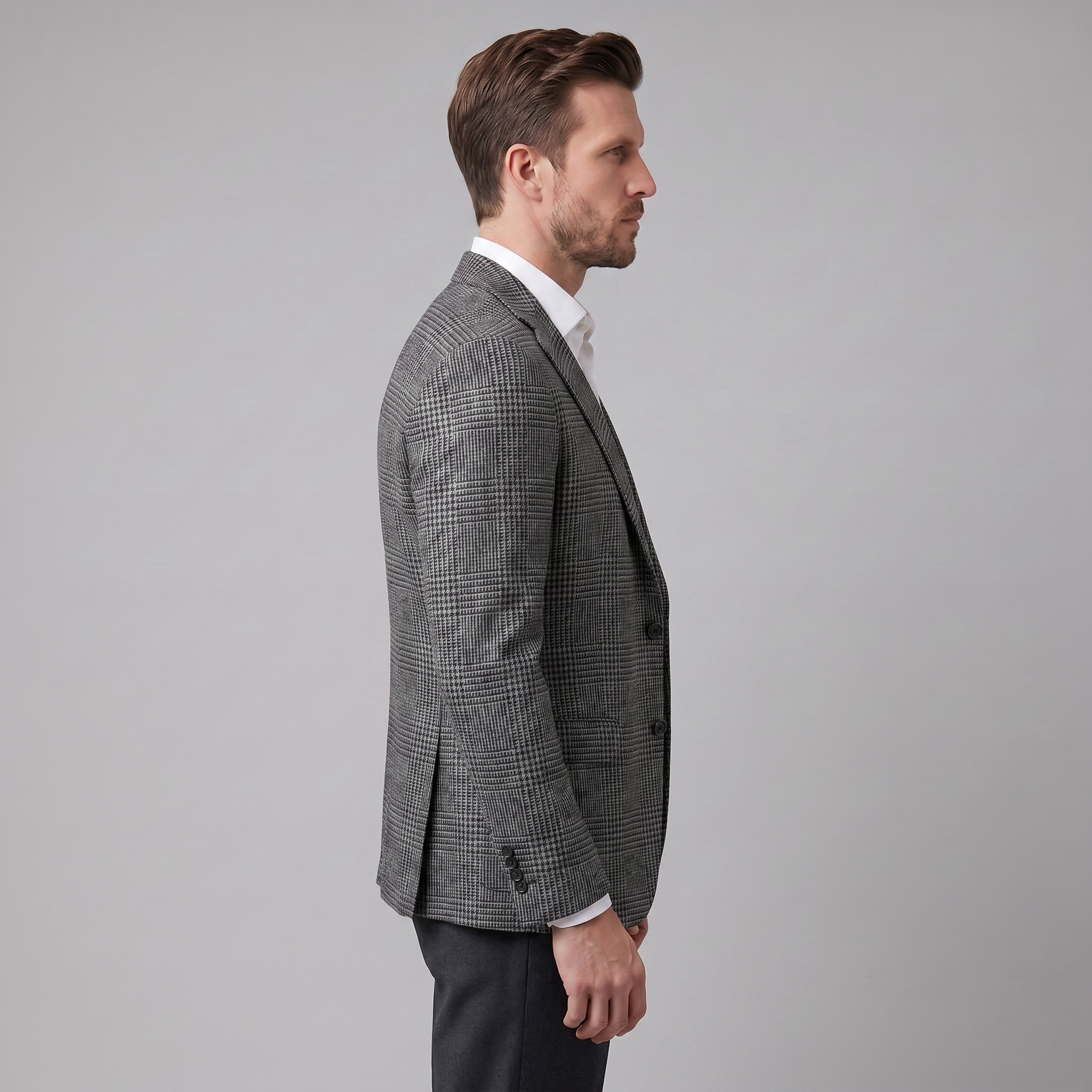 Herren Kariertes Casual Blazer Jacke - Stilvolle Sportjacke Für Beruf Und Freizeit