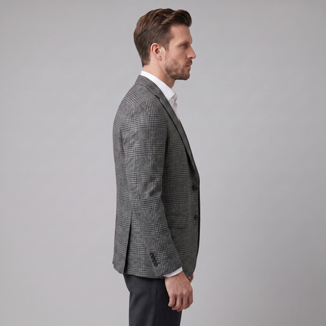 Herren Kariertes Casual Blazer Jacke - Stilvolle Sportjacke Für Beruf Und Freizeit