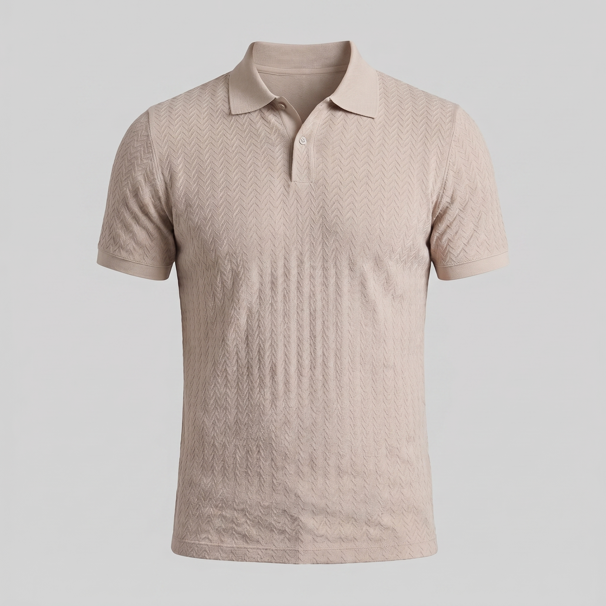 Herren Chevron Strick Polo