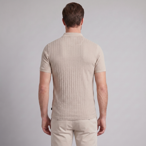 Herren Chevron Strick Polo