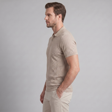 Herren Chevron Strick Polo