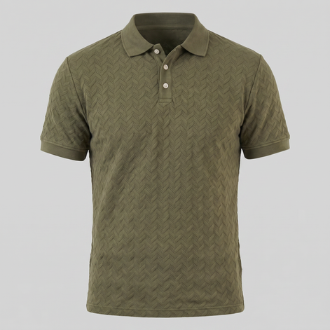 Herren Chevron Strick Polo