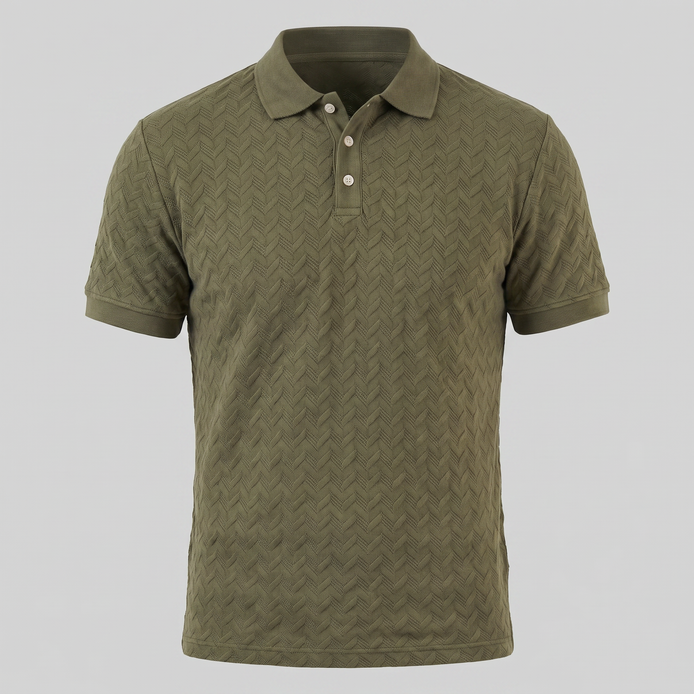Herren Chevron Strick Polo