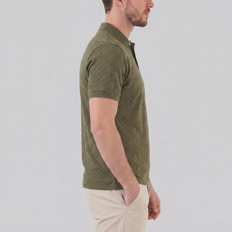 Herren Chevron Strick Polo