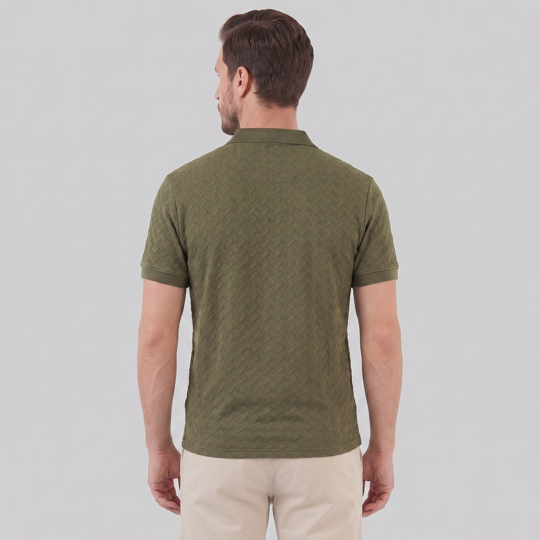 Herren Chevron Strick Polo