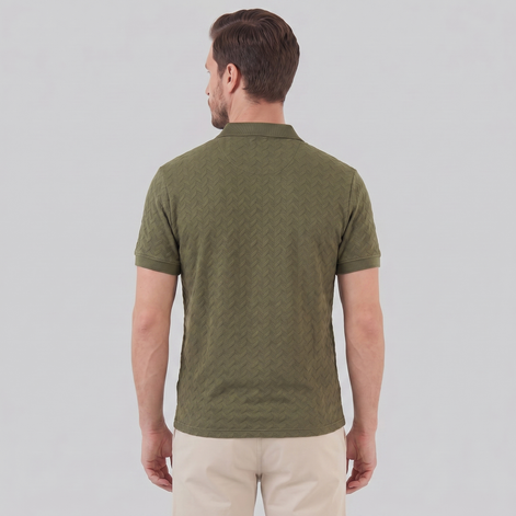 Herren Chevron Strick Polo