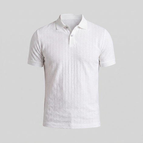 Herren Chevron Strick Polo