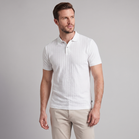 Herren Chevron Strick Polo