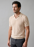 Herren Chevron Offenes Strick-Polo