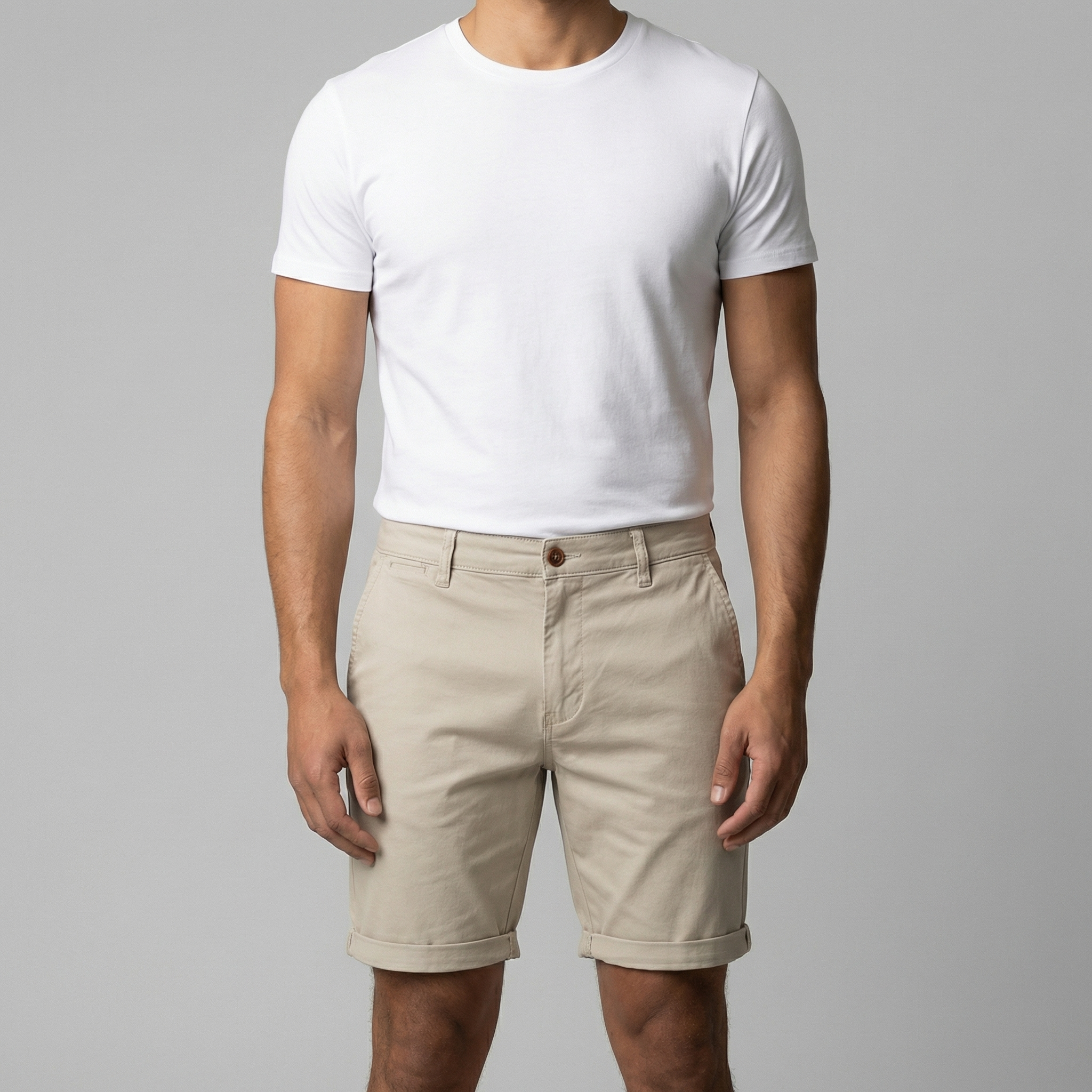 Herren Klassische Chino Shorts