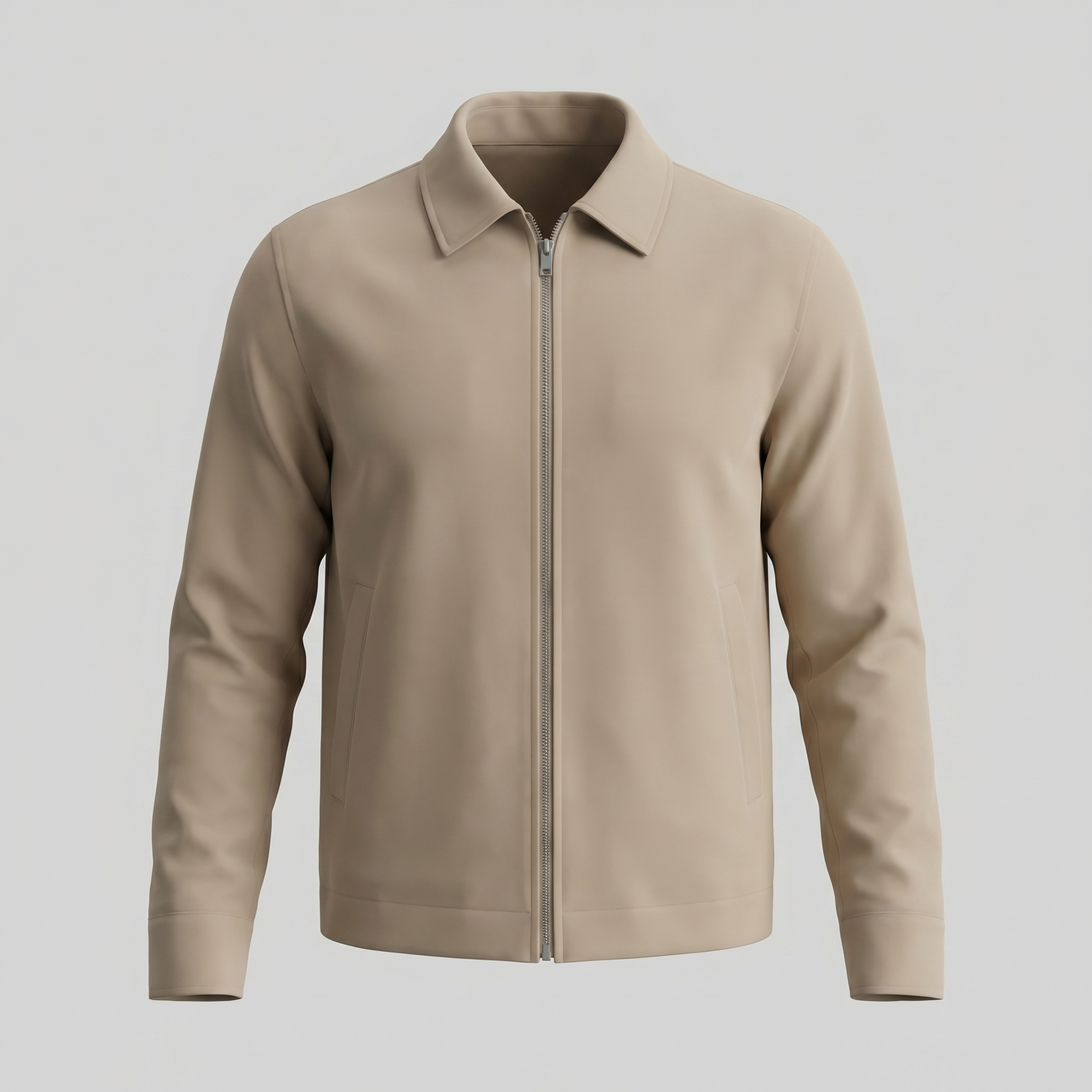 Herren Übergangsjacke Mit Klassischem Kragen