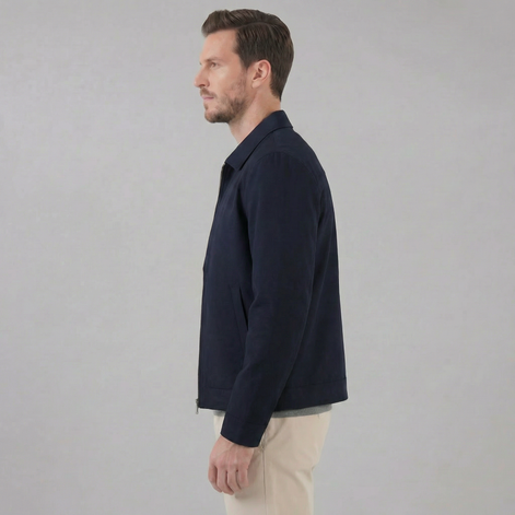 Herren Übergangsjacke Mit Klassischem Kragen