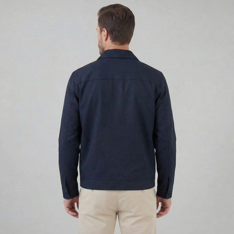 Herren Übergangsjacke Mit Klassischem Kragen