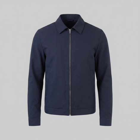 Herren Übergangsjacke Mit Klassischem Kragen
