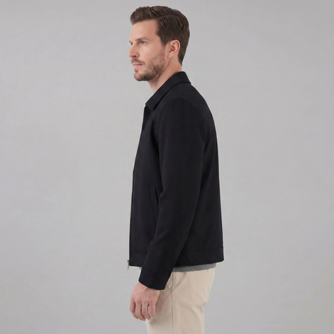 Herren Übergangsjacke Mit Klassischem Kragen