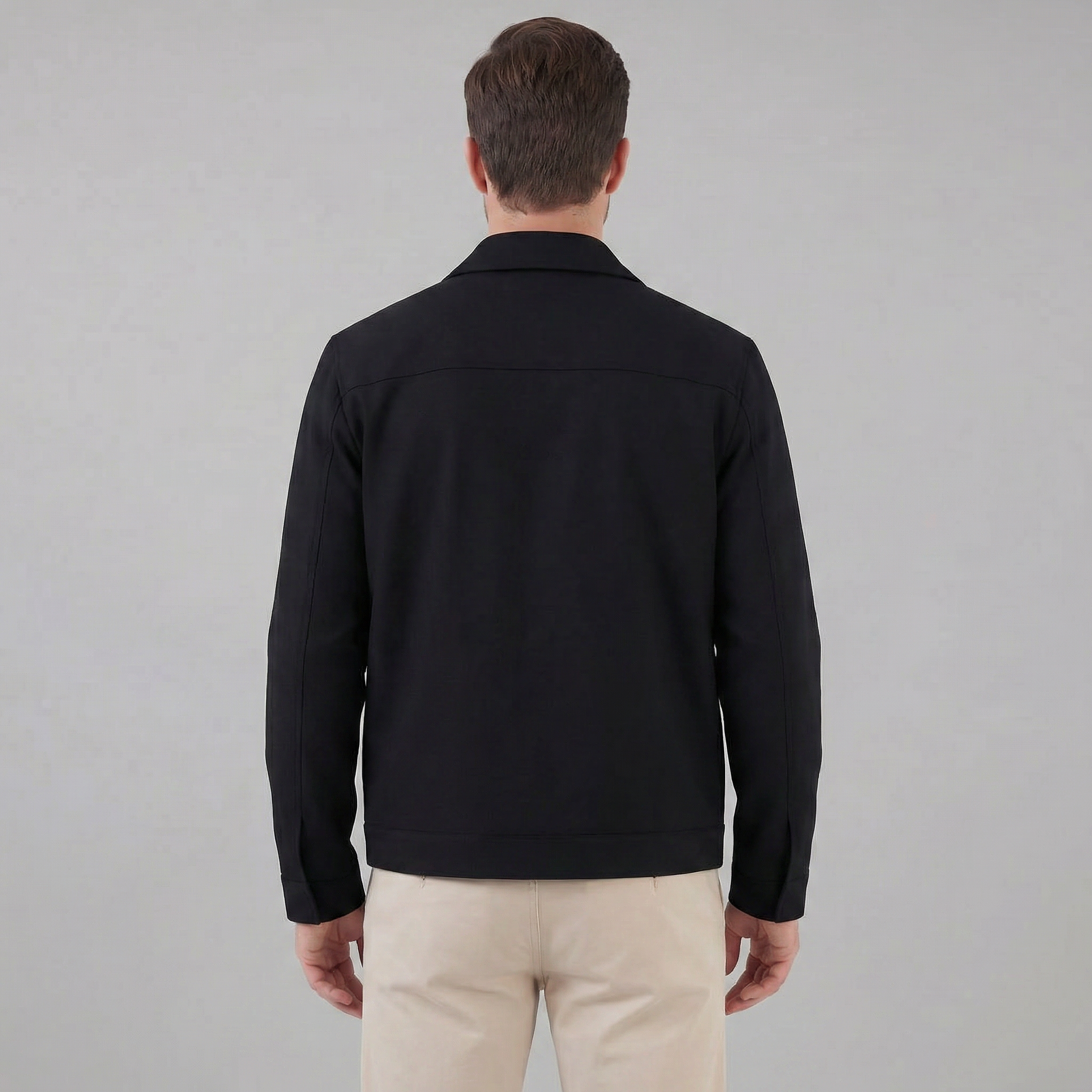 Herren Übergangsjacke Mit Klassischem Kragen