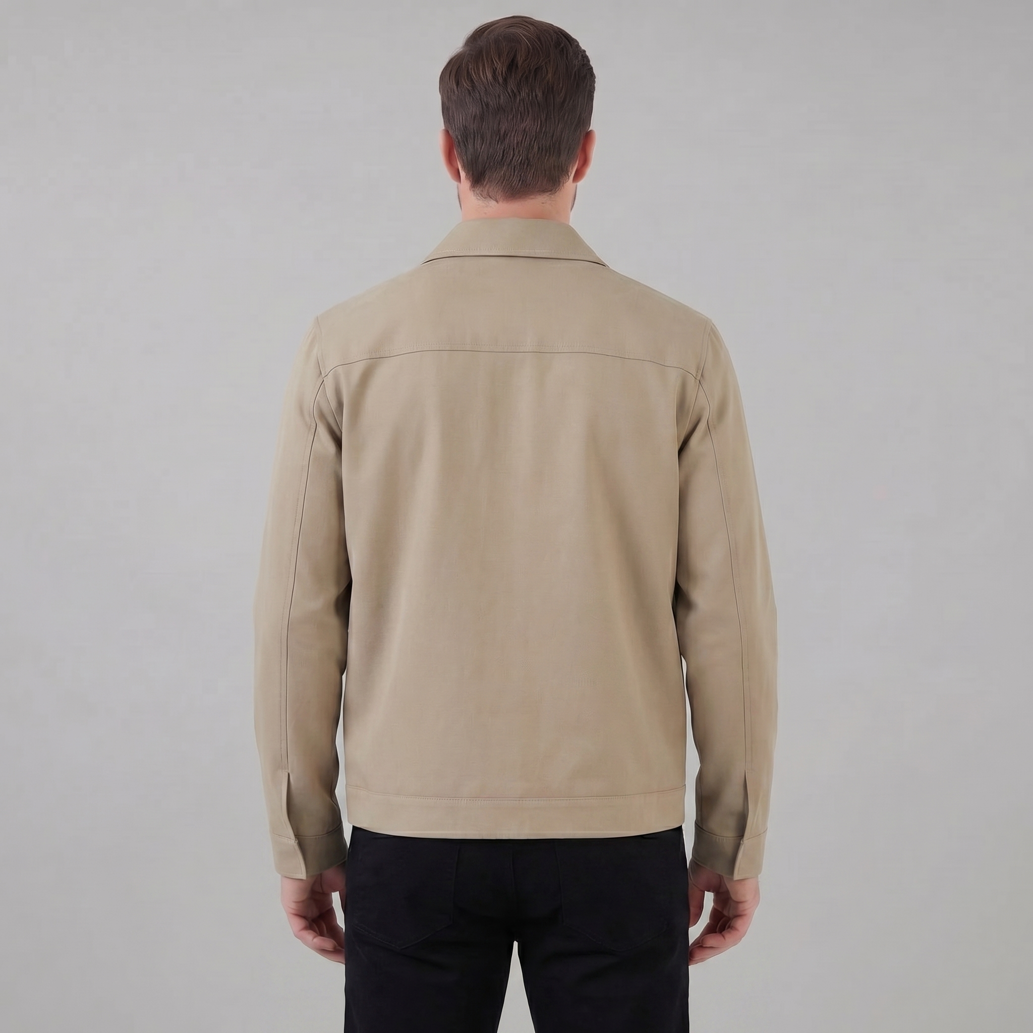 Herren Übergangsjacke Mit Klassischem Kragen
