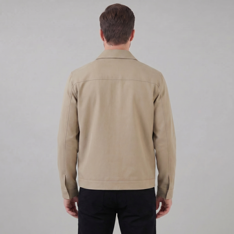 Herren Übergangsjacke Mit Klassischem Kragen