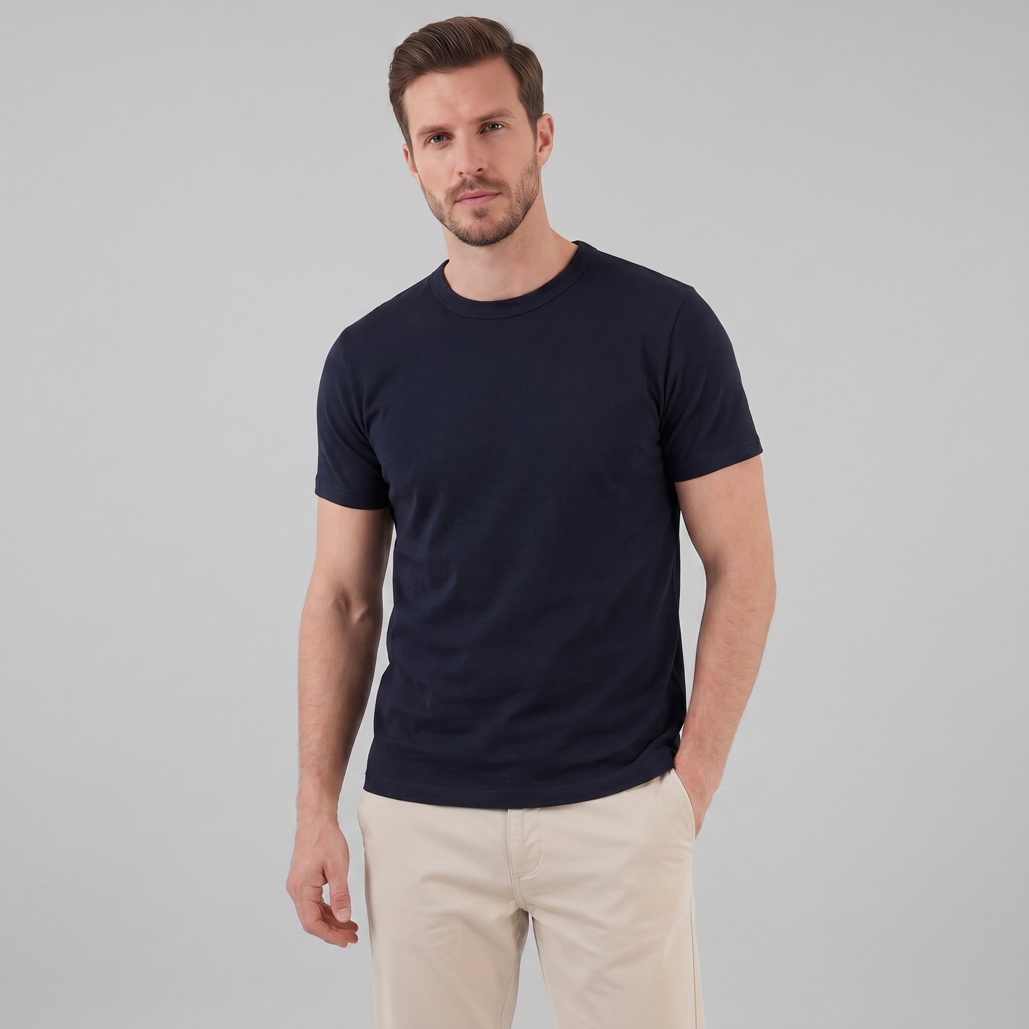 Herren Klassisches Rundhals T-Shirt