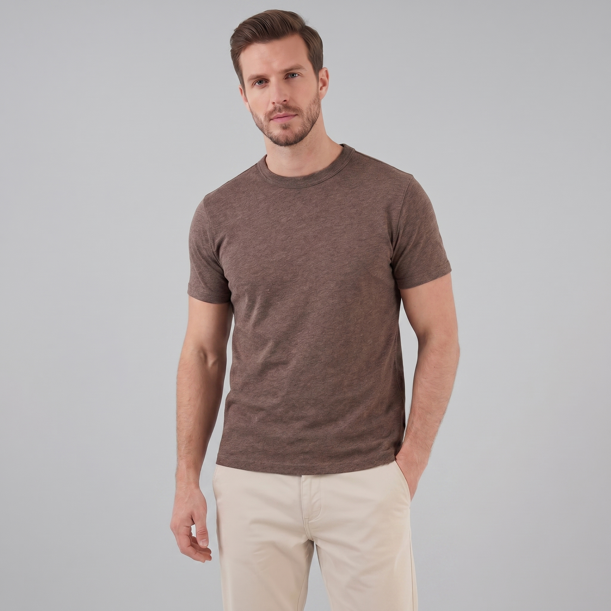 Herren Klassisches Rundhals T-Shirt