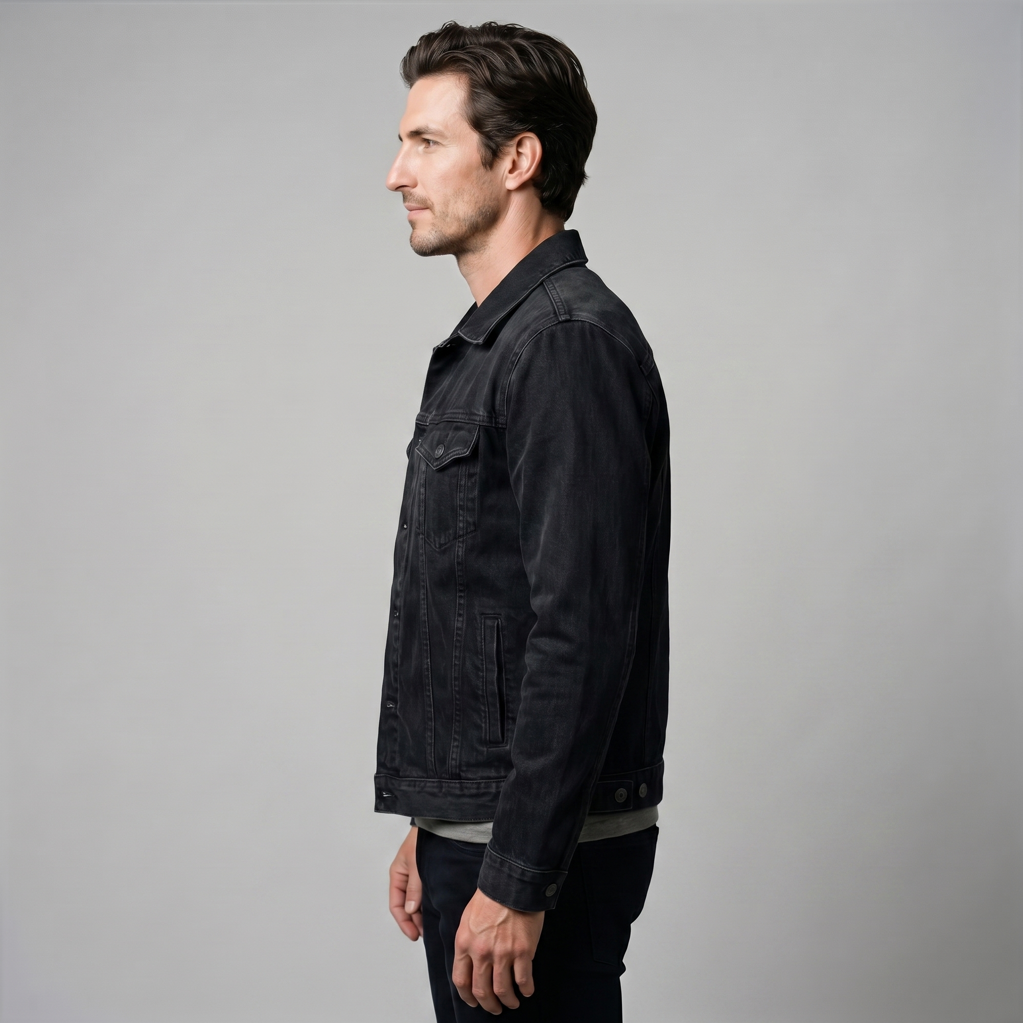Klassische Herren-Jeansjacke für den Alltag