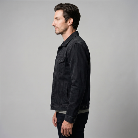 Klassische Herren-Jeansjacke für den Alltag