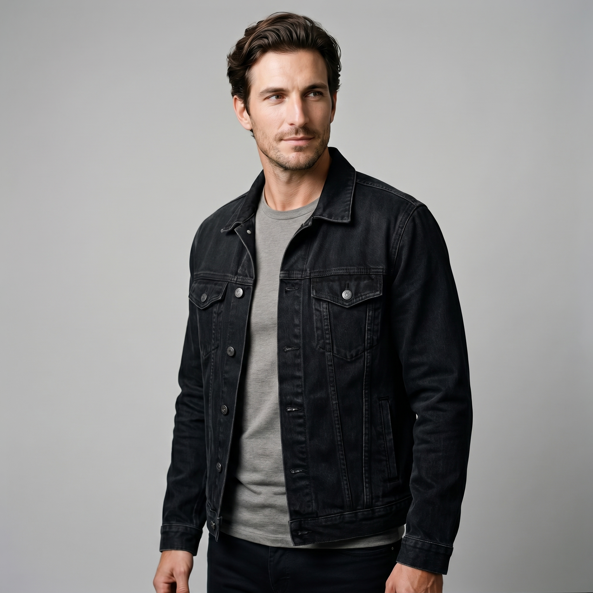 Klassische Herren-Jeansjacke für den Alltag