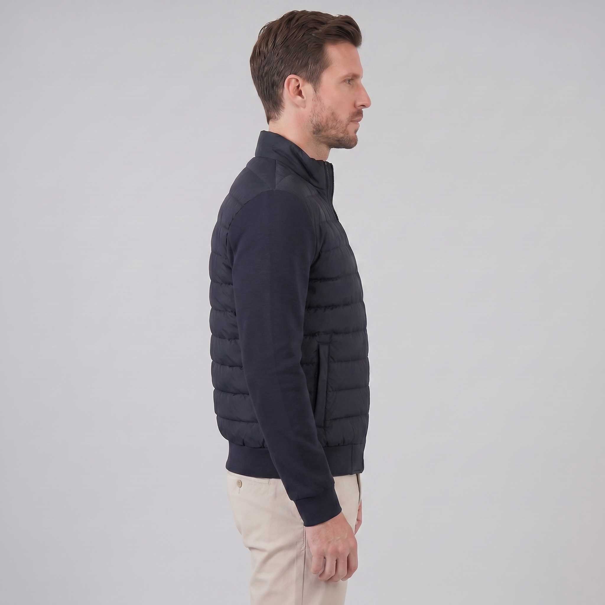 Klassische Hybrid-Bomberjacke für Herren