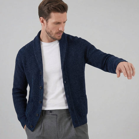 Herren Klassischer Strickcardigan