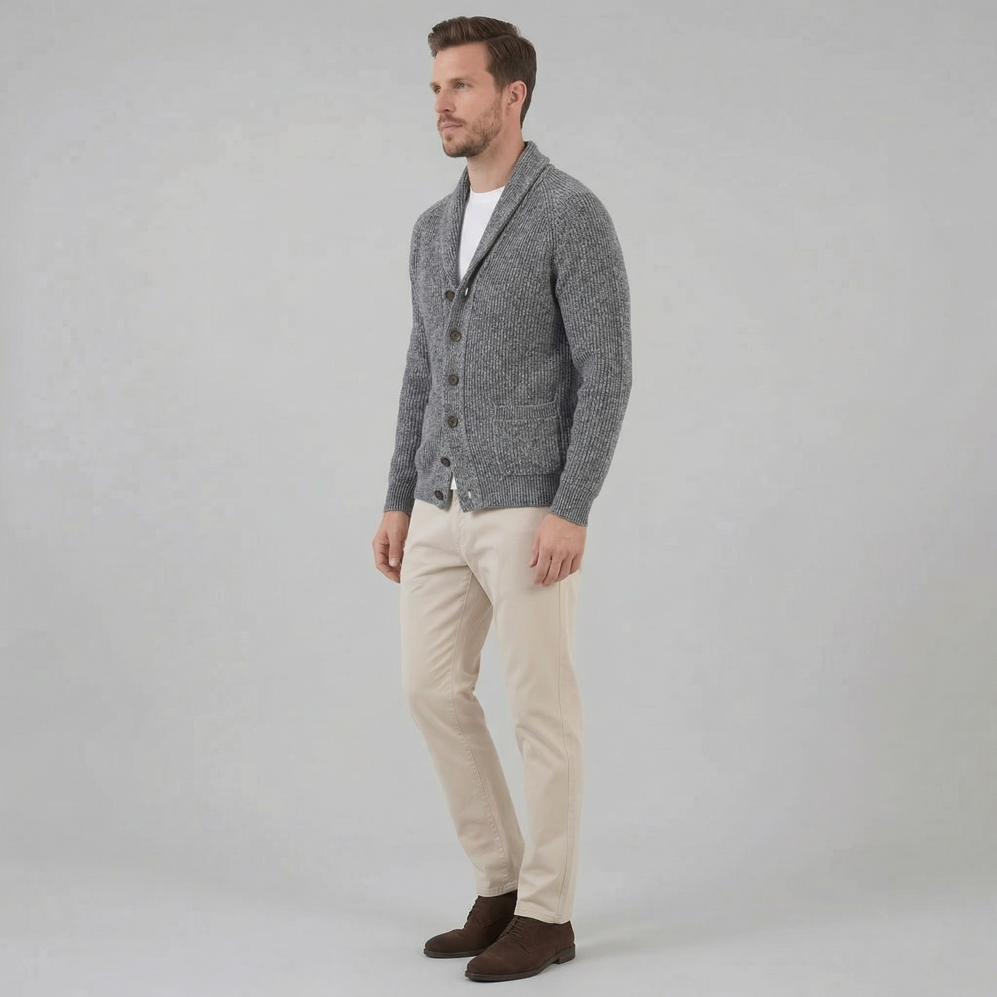 Herren Klassischer Strickcardigan