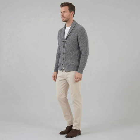 Herren Klassischer Strickcardigan