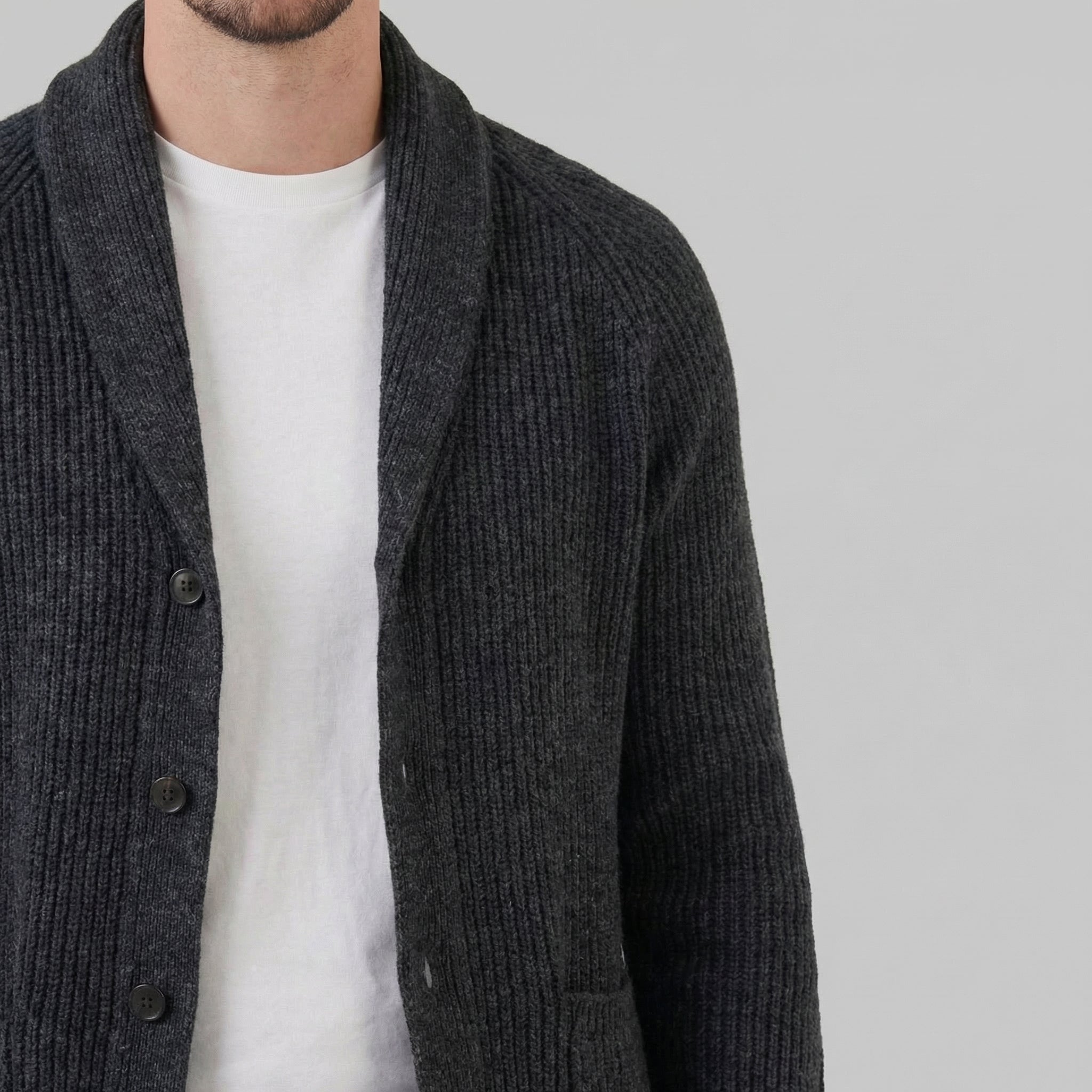 Herren Klassischer Strickcardigan