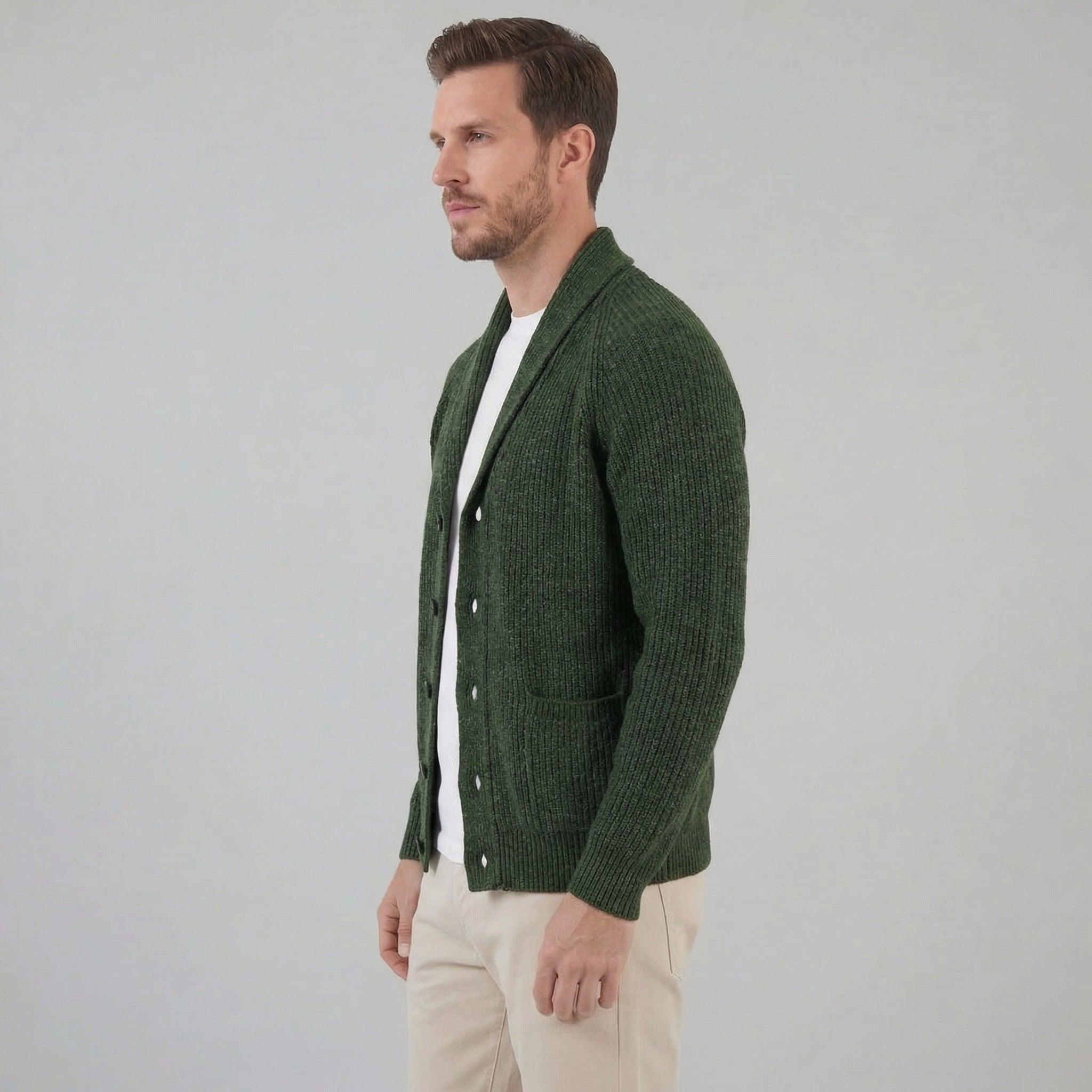 Herren Klassischer Strickcardigan