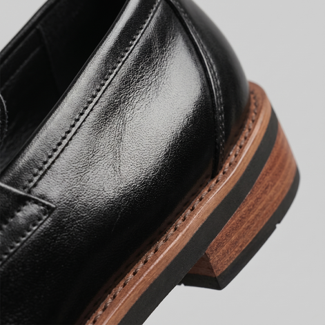Herren Klassische Leder Penny Loafer