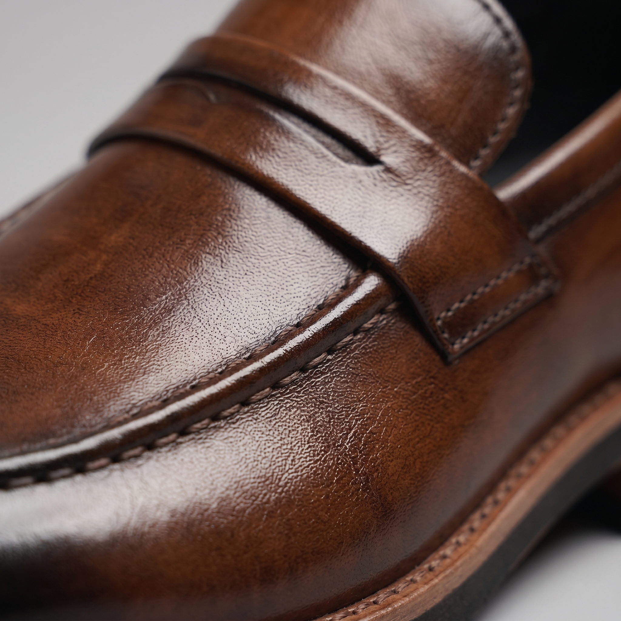 Herren Klassische Leder Penny Loafer
