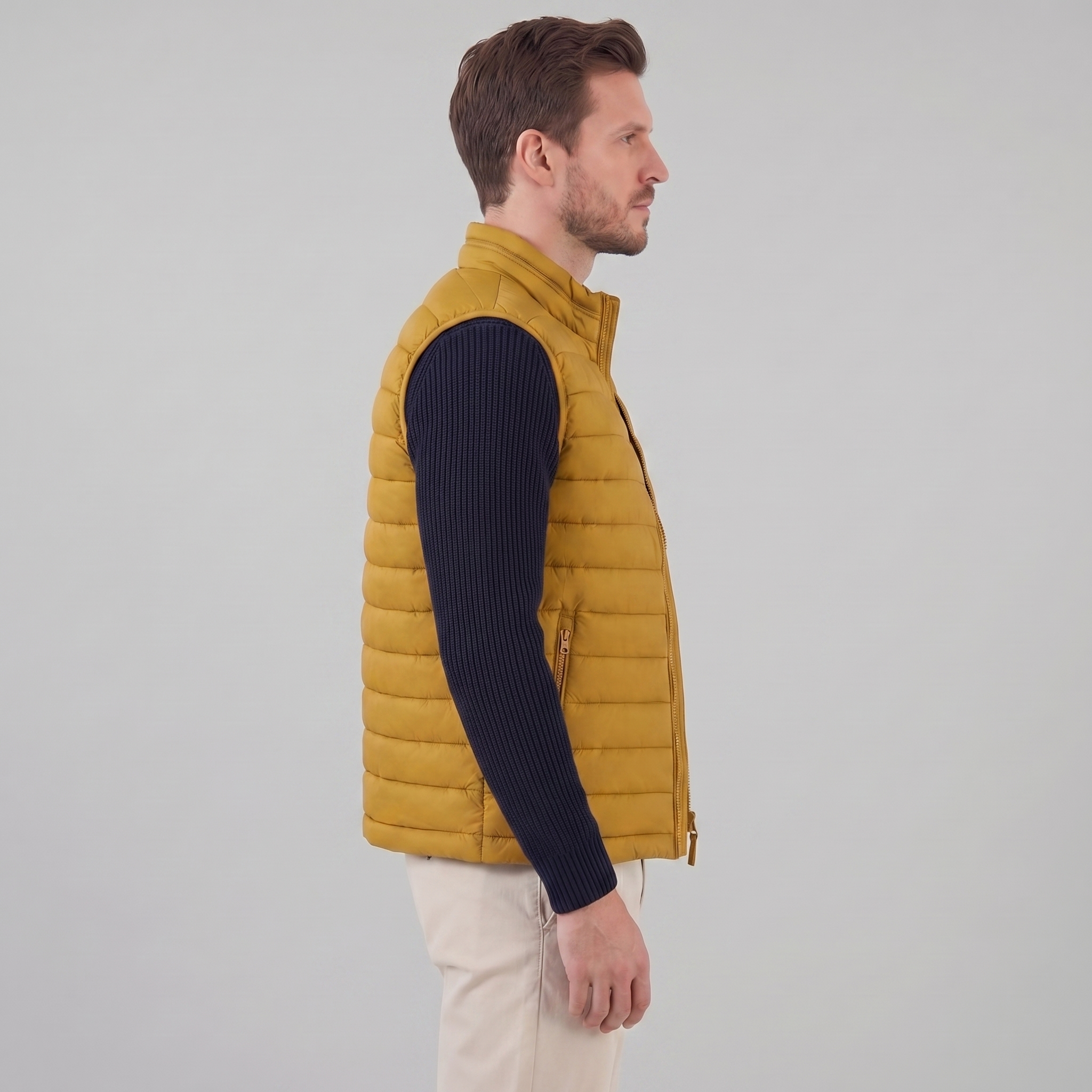 Herren Klassischer Ärmelloser Bodywarmer Weste
