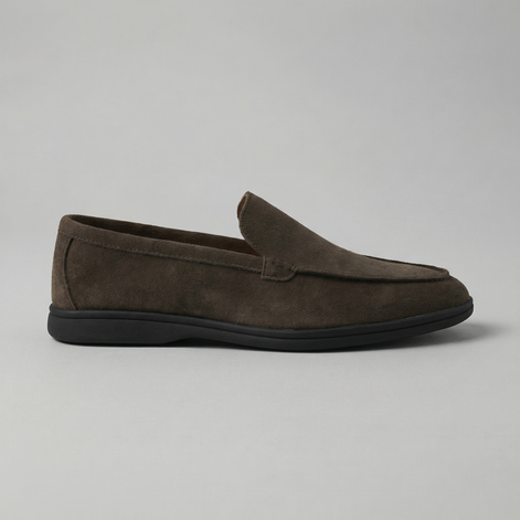 Herren Klassische Veloursleder Mokassins