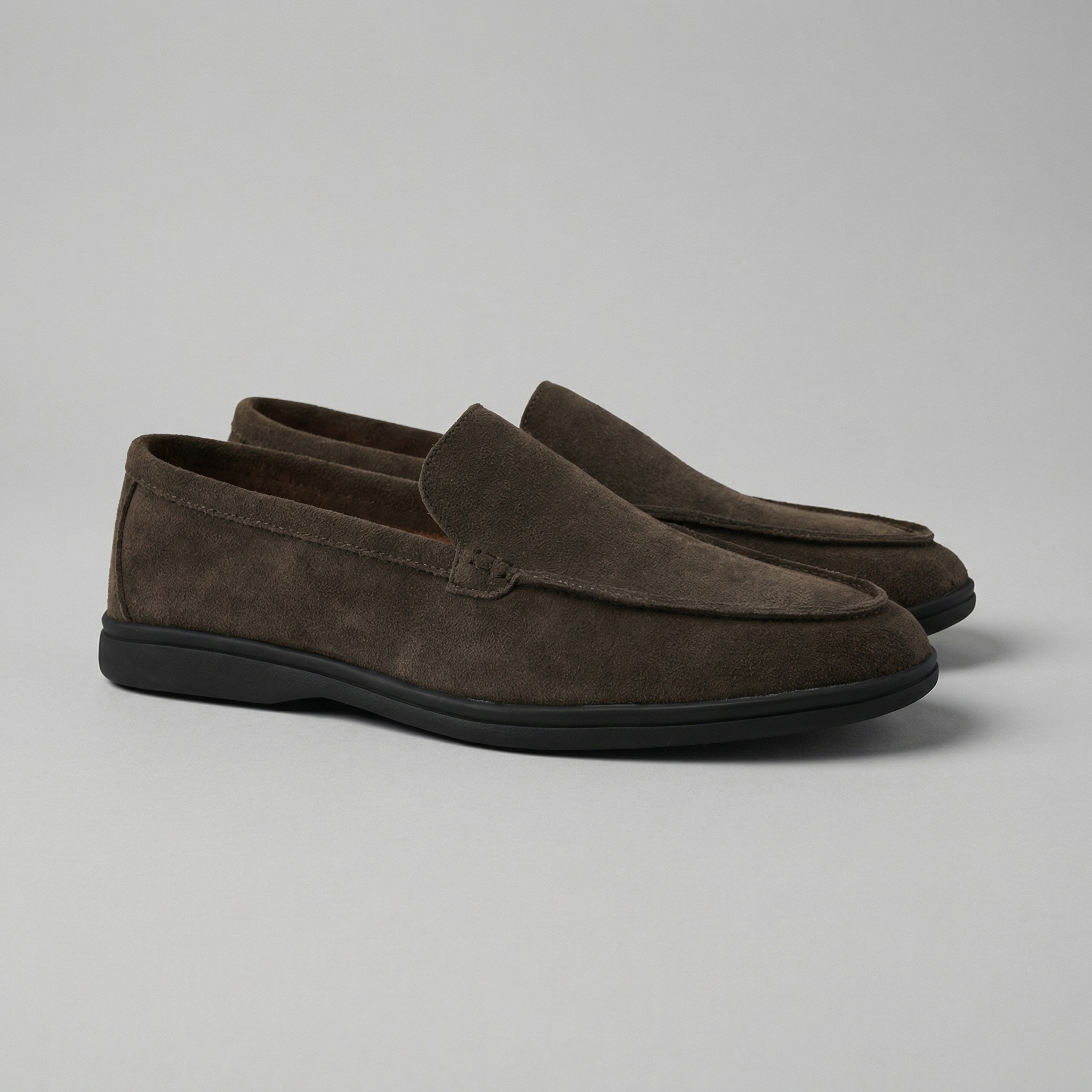 Herren Klassische Veloursleder Mokassins