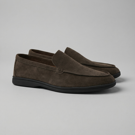 Herren Klassische Veloursleder Mokassins