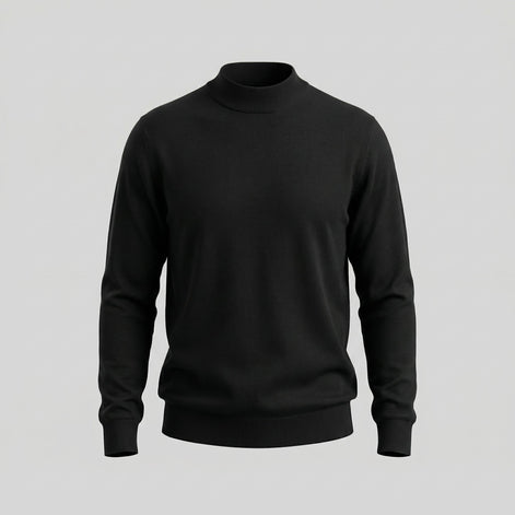 Herren Klassischer Rollkragenpullover