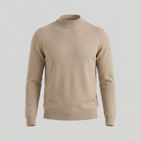 Herren Klassischer Rollkragenpullover