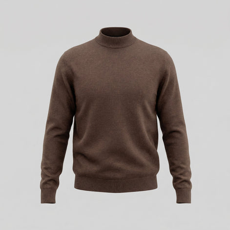Herren Klassischer Rollkragenpullover